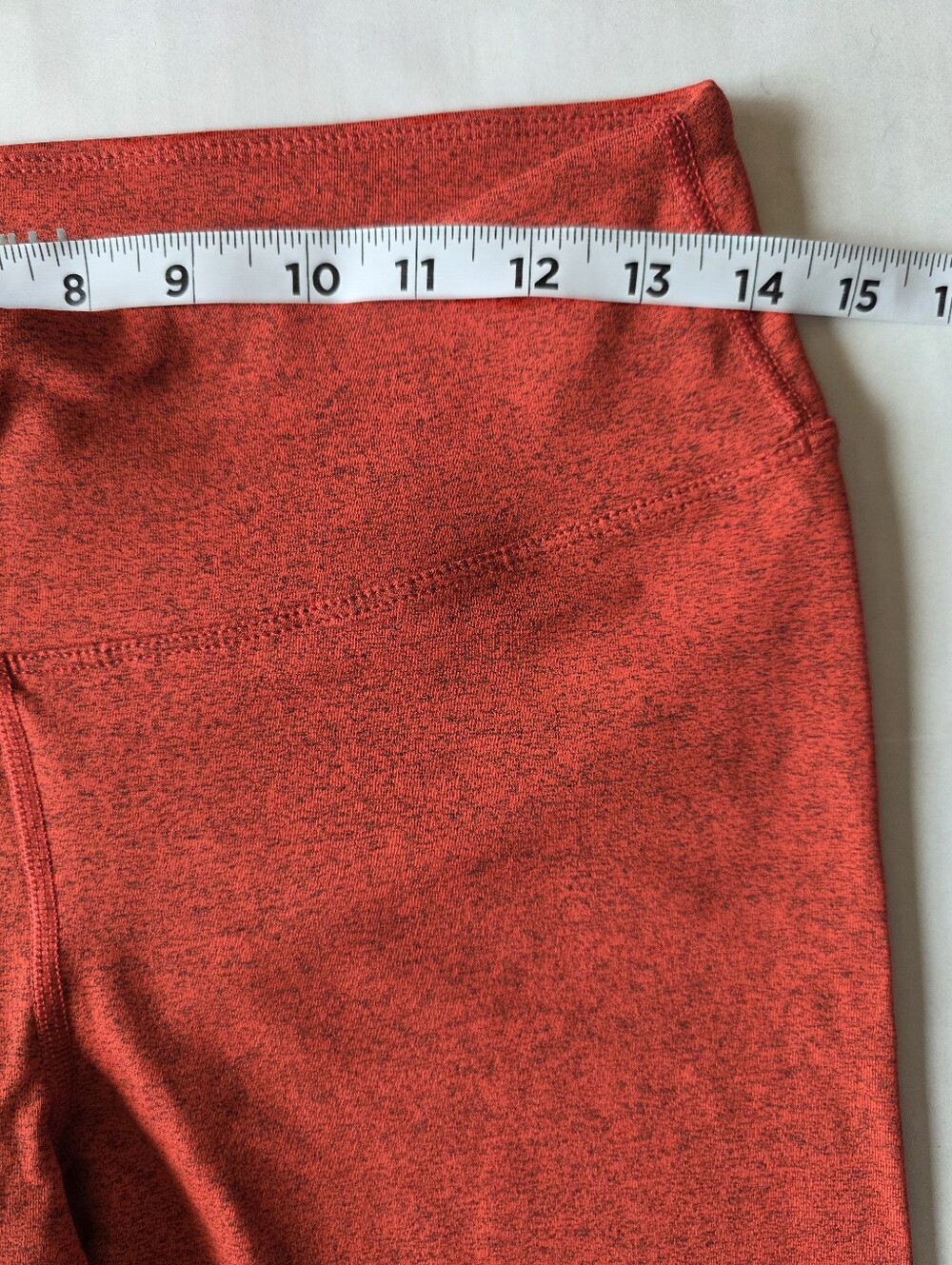NOBULL HighRise Ankle Leggings M Red Black Marled Athletic Gym Training Crossfit - Picture 6 of 8